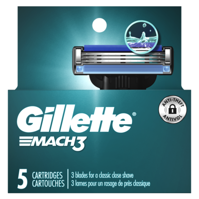 Lames de rasoir pour hommes, 5 cartouches de rechange