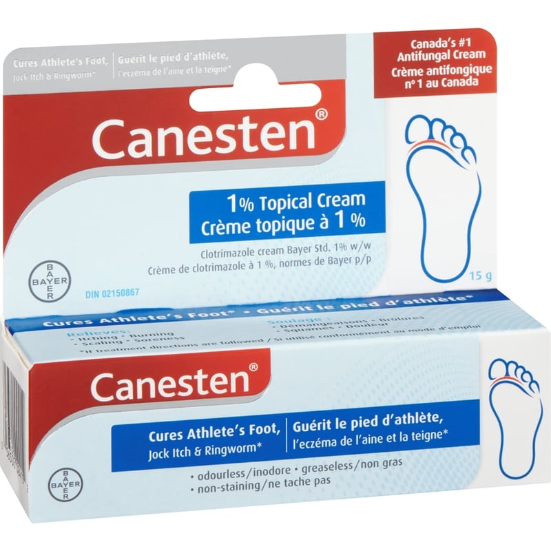 Antifungal 1% Topical Cream, Relieves Itching and Burning