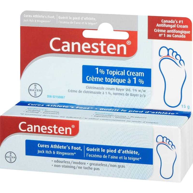 Antifungal 1% Topical Cream, Relieves Itching and Burning