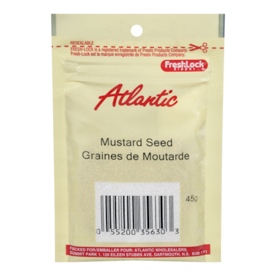 null Atlantic Graine de moutarde 45 g, 2,87 $/100g