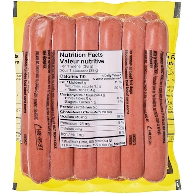 All Beef Hot Dogs
