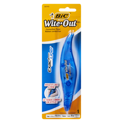 BIC Ruban correcteur Exact Liner BIC 1 ea, 4,50 $/1ch