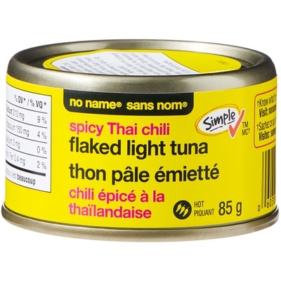 No Name Spicy Thai Chili Flaked Light Tuna 85 g, $1.75/100g