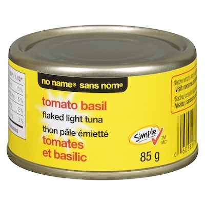 No Name Tomato Basil Flaked Light Tuna 85 g, $1.75/100g