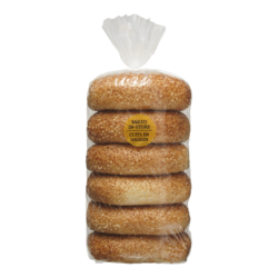 null Bagels, Sesame Seed Package of 6 510 g, $0.78/100g