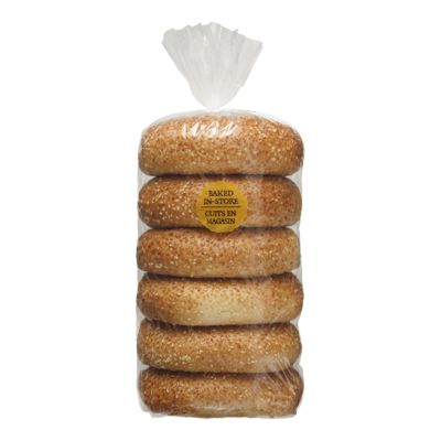 null Bagels, Sesame Seed Package of 6 510 g, $0.78/100g