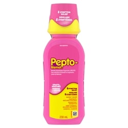 Pepto-Bismol Liquid for Nausea, Heartburn, Indigestion, Upset Stomach, and Diarrhea Relief, Original Flavor 230 ml, $5.21/100ml