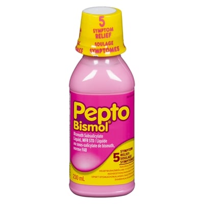 Pepto-Bismol Liquid For Nausea, Heartburn, Indigestion, Upset Stomach, Diarrhea 230 ml, $5.00/100ml