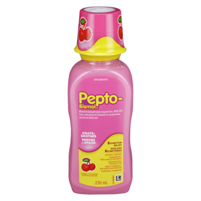 Pepto-Bismol Cherry Liquid for Nausea, Heartburn, Indigestion, Upset Stomach, & Diarrhea 230 ml, $5.21/100ml