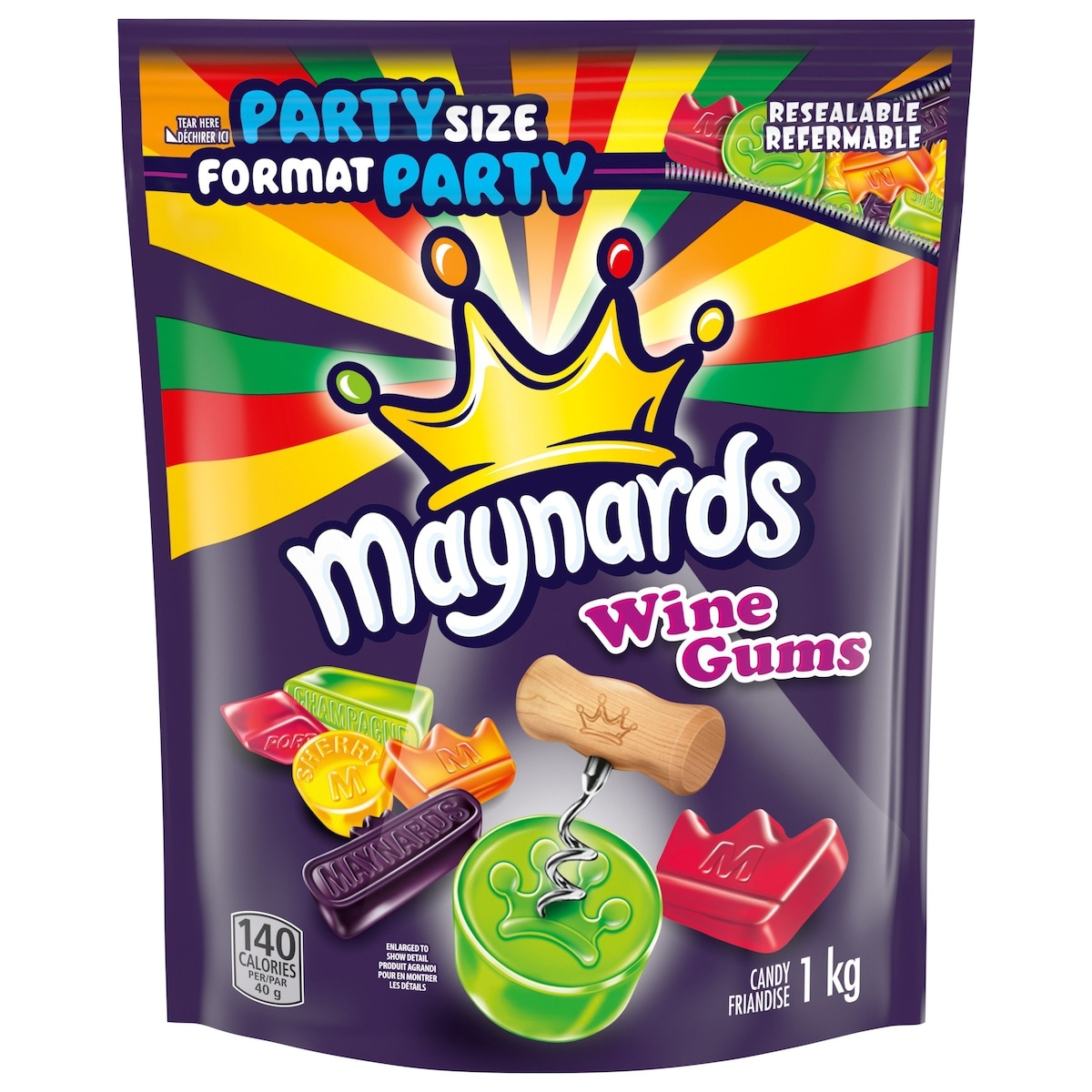 Maynards Wine Gums Candy, Gummy Candy, Bulk Candy, Party Size 1 kg, $1.35/100g