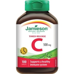 Vitamin C Timed Release Caplets, 500 mg