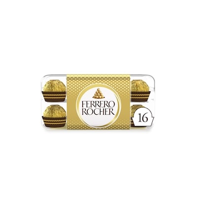 FERRERO ROCHER Fine Hazelnut Chocolate Gift Box, 16 Individually Wrapped Chocolates 200 g, $5.00/100g