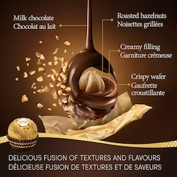 Ferrero Rocher Fine Hazelnut Chocolate Gift Box, 16 Individually