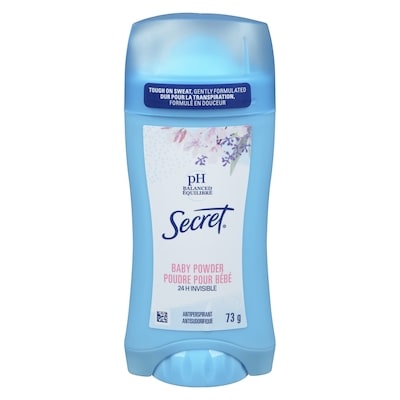 Secret Invisible Solid Baby Powder Antiperspirant/Deodorant 73 g, $9.97/100g