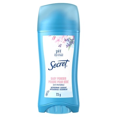Secret Antisudorifique PH équilibré poudre pour bébé 73 g, 9,30 $/100g