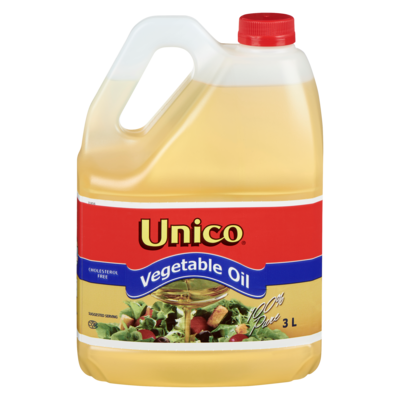 Unico Vegetable Oil      3 l, $0.43/100ml