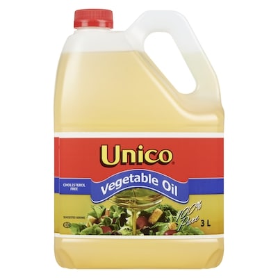 Unico Vegetable Oil      3 l, $0.38/100ml