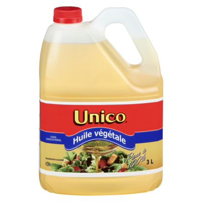 Unico Huile végétale Unico 3 l, 0,50 $/100ml