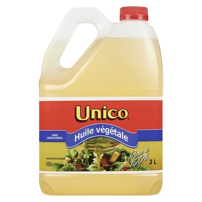 Unico Huile végétale Unico 3 l, 0,43 $/100ml