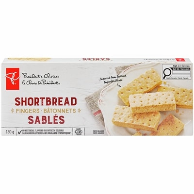 le Choix du Président Bâtonnets sablés  150 g, 3,33 $/100g