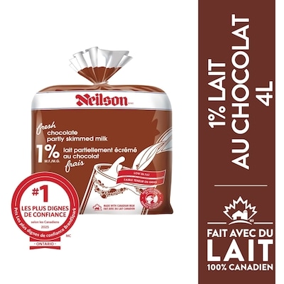 Neilson Lait au chocolat 4 l, 0,22 $/100ml