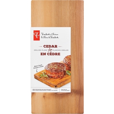 President's Choice Cedar Grilling Plank 12 in 1 ea, $4.00/1ea