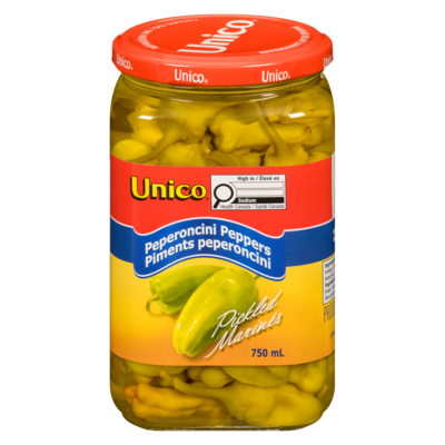 Unico Petits piments marinés 750 ml, 0,53 $/100ml