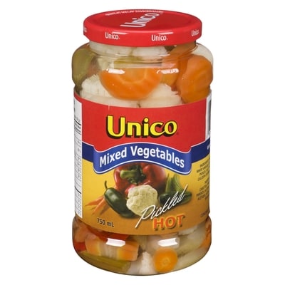 Unico Mixed Vegetables, Pickled, Hot 750 ml, $0.53/100ml