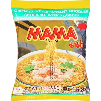 Mama Oriental Style Instant Noodles, Pork 60 g, $1.32/100g