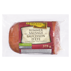 Harvest Summer Sausage      375 g, $23.97/1kg $2.40/100g
