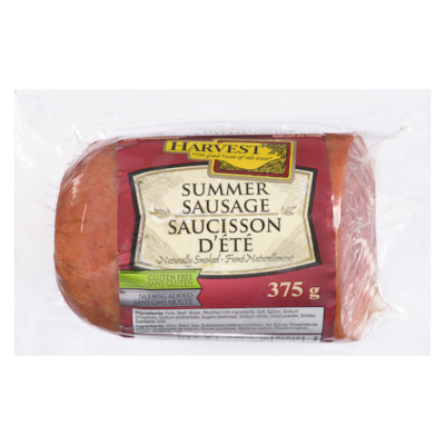 Harvest Saucisson d’été Harvest 375 g, 23,97 $/1kg 2,40 $/100g