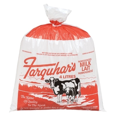Farquhar Lait homogénéisé 4 l, 0,18 $/100ml