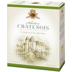 null Vin blanc sec Sélection Châtenois (Pièce d’identité requise au moment du ramassage) 4 l, 0,95 $/100ml