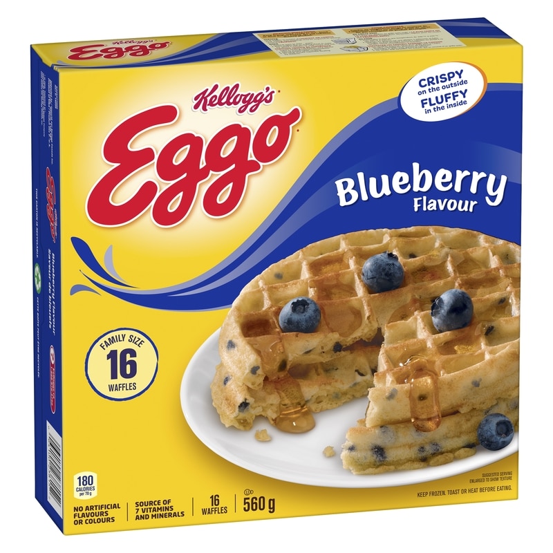 Eggo Waffles Blueberry Flavour