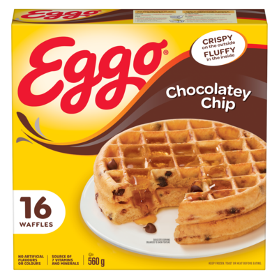 Kelloggs Eggo Waffles Chocolatey Chip 560 g, $1.43/100g