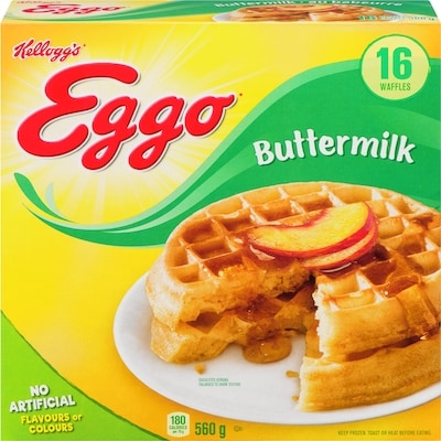 Kelloggs Eggo Waffles Buttermilk 560 g, $0.89/100g