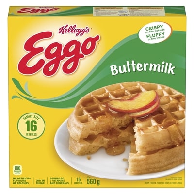 Kelloggs Eggo Waffles Buttermilk 560 g, $1.43/100g