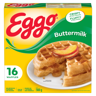 Kelloggs Eggo Waffles Buttermilk 560 g, $1.34/100g