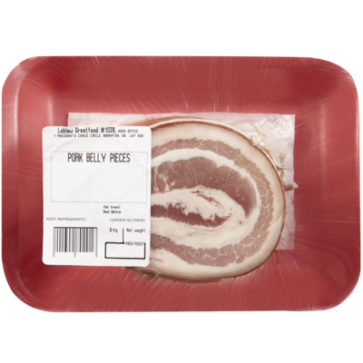 null Pork Belly Pieces $6.81/1kg $3.09/1lb