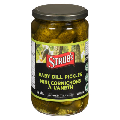 Strubs Kosher Baby Dills 750 ml, $0.93/100ml