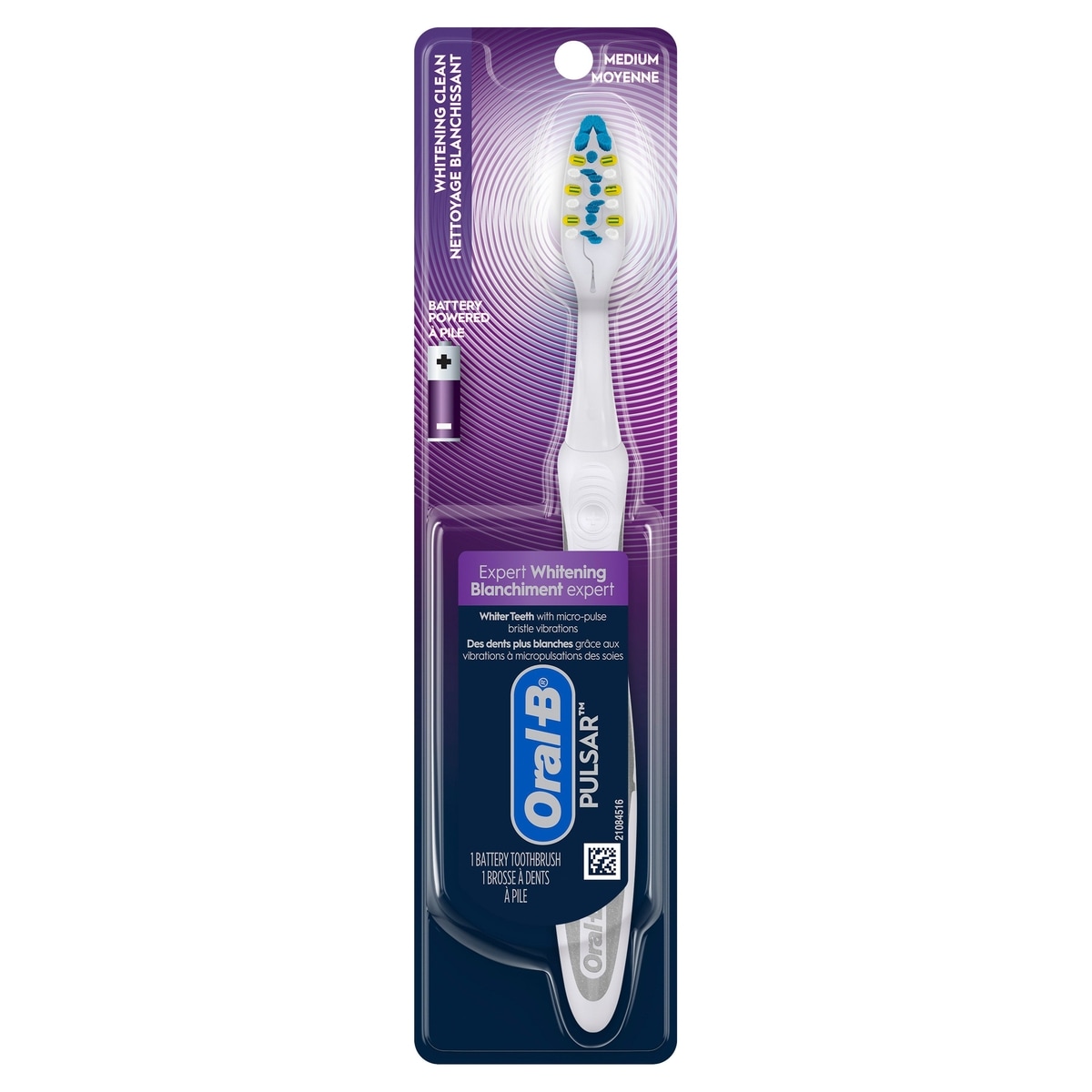 Oral-B Pulsar 3D White Advance blanc Eclatant - Brosse a dents moyenne 1 ea, 12,99 $/1ch