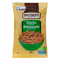 Snyders Pretzels Sticks 240 g, $1.39/100g