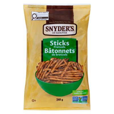Snyders Pretzels Sticks 240 g, $1.67/100g