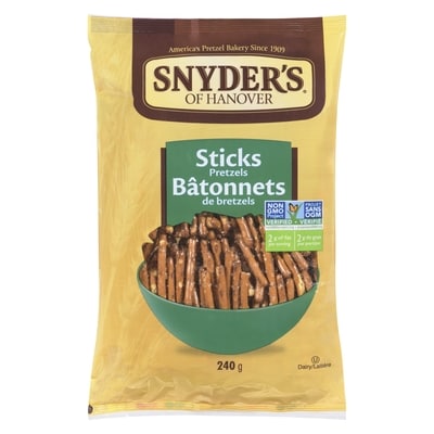 Snyders Bâtonnets de bretzel 240 g, 1,87 $/100g