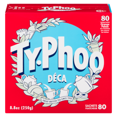 Typhoo Thé décaféiné 80 ea, 0,12 $/1ch