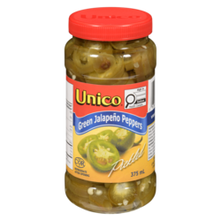 Unico Green Jalapeño Peppers, Pickled 375 ml, $1.06/100ml