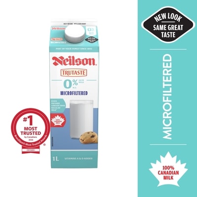 Neilson 0% Microfiltered Milk 1 l, $0.44/100ml
