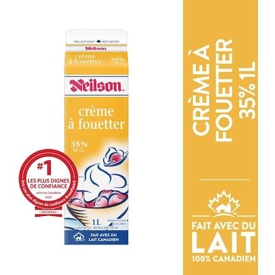 Neilson Crème à fouetter 35% 1 l, 0,92 $/100ml