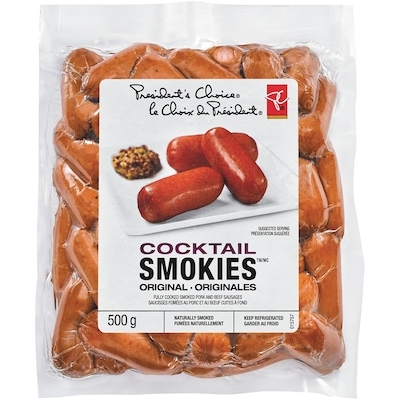 le Choix du Président Saucisses Cocktail 500 g, 2,20 $/100g