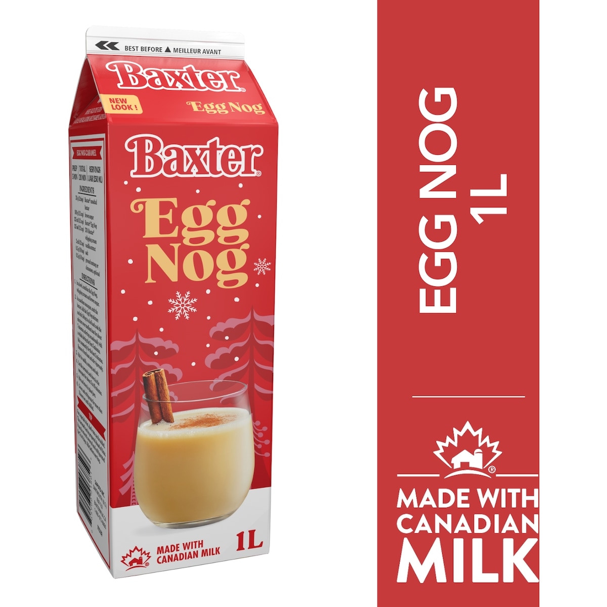 Baxter Egg Nog 1 l, $0.48/100ml
